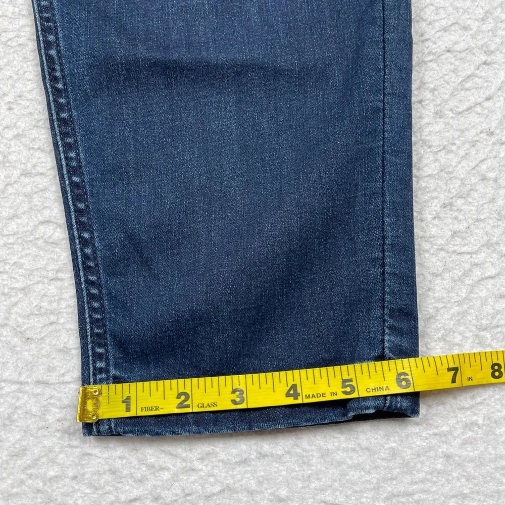 Mugsy Fultons Tapered Jeans Mens 35x30 Blue Stretch Dark Wash Denim Casual Pants